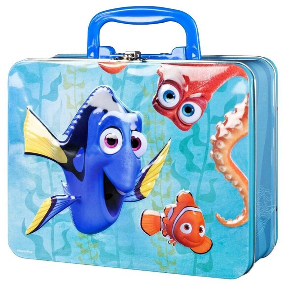 Finding Dory 24-Piece Jigsaw Puzzle In Tin Storage Case 15" X 11.2" Portable Fun - Picture 1 of 6